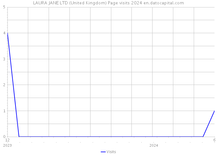 LAURA JANE LTD (United Kingdom) Page visits 2024 