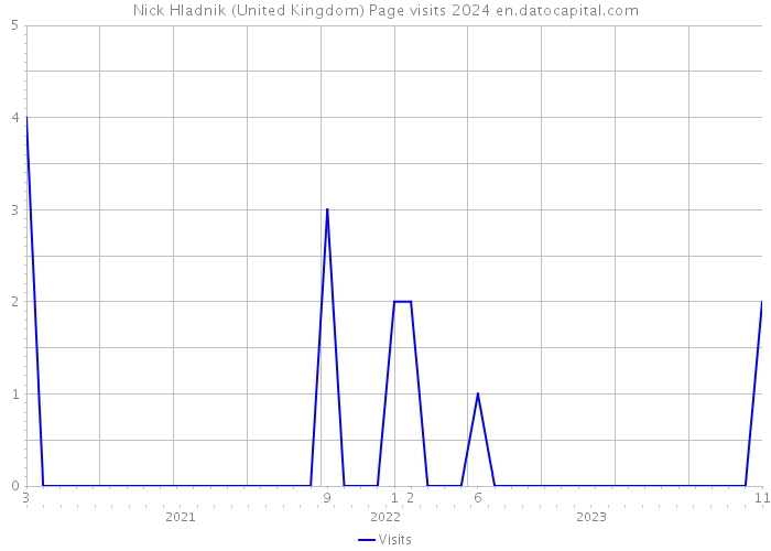 Nick Hladnik (United Kingdom) Page visits 2024 
