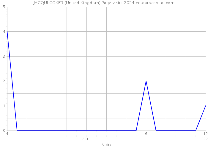 JACQUI COKER (United Kingdom) Page visits 2024 