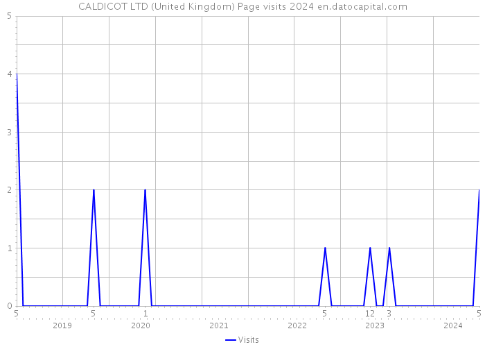 CALDICOT LTD (United Kingdom) Page visits 2024 