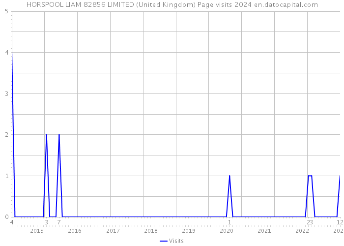 HORSPOOL LIAM 82856 LIMITED (United Kingdom) Page visits 2024 