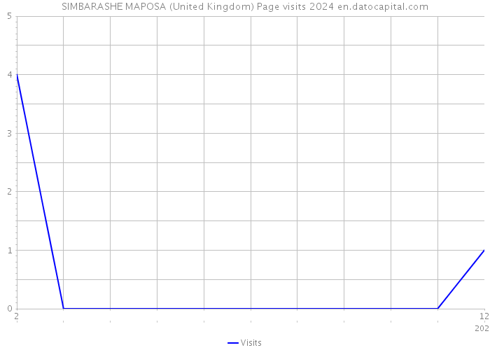 SIMBARASHE MAPOSA (United Kingdom) Page visits 2024 