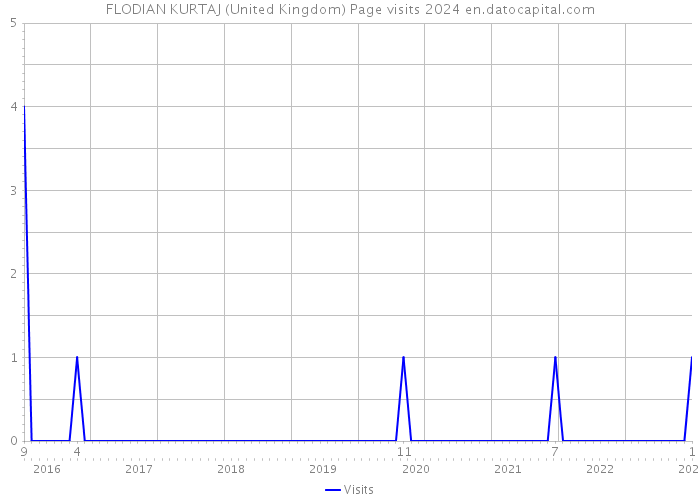FLODIAN KURTAJ (United Kingdom) Page visits 2024 