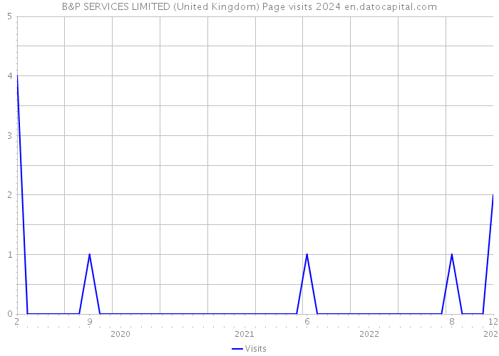 B&P SERVICES LIMITED (United Kingdom) Page visits 2024 