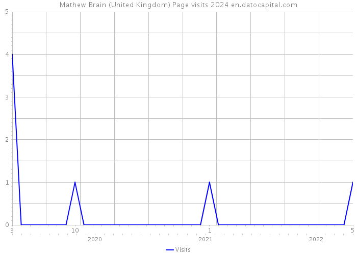 Mathew Brain (United Kingdom) Page visits 2024 
