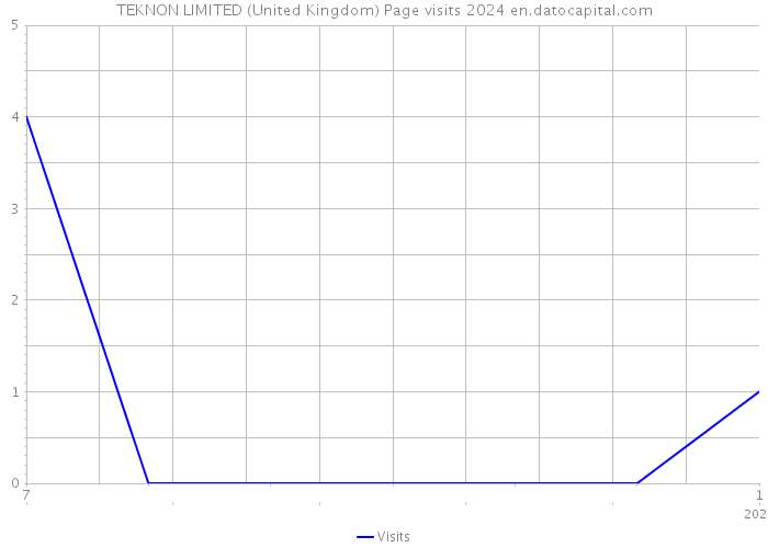 TEKNON LIMITED (United Kingdom) Page visits 2024 