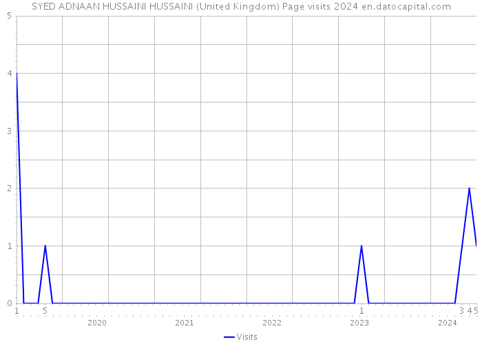 SYED ADNAAN HUSSAINI HUSSAINI (United Kingdom) Page visits 2024 