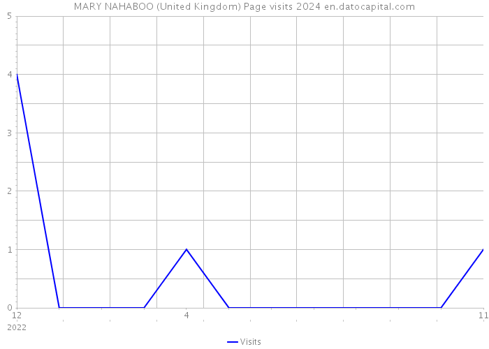 MARY NAHABOO (United Kingdom) Page visits 2024 