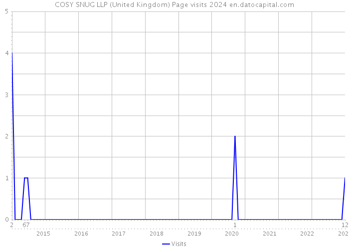 COSY SNUG LLP (United Kingdom) Page visits 2024 
