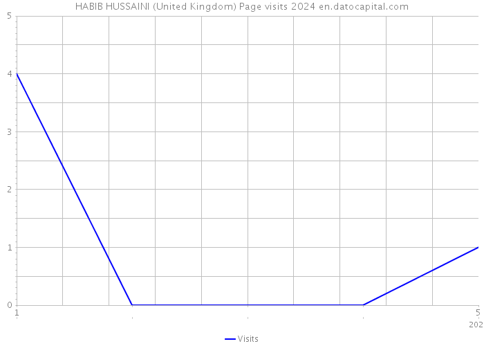 HABIB HUSSAINI (United Kingdom) Page visits 2024 