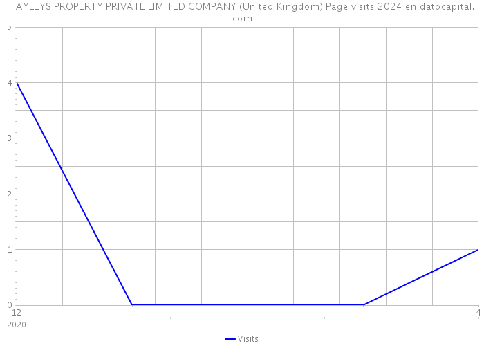 HAYLEYS PROPERTY PRIVATE LIMITED COMPANY (United Kingdom) Page visits 2024 