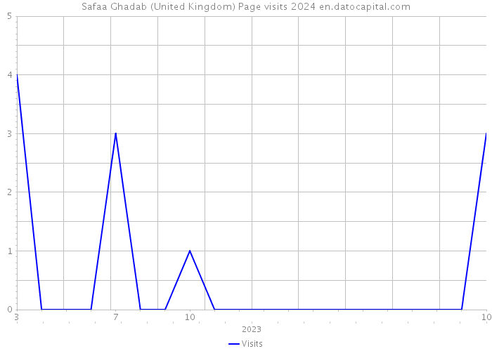 Safaa Ghadab (United Kingdom) Page visits 2024 
