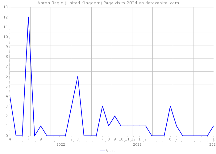 Anton Ragin (United Kingdom) Page visits 2024 