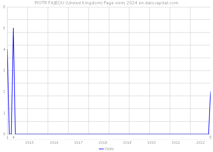 PIOTR FAJECKI (United Kingdom) Page visits 2024 
