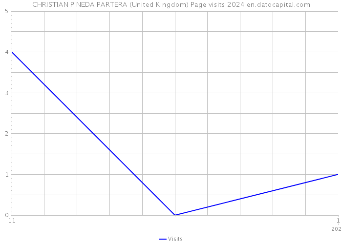 CHRISTIAN PINEDA PARTERA (United Kingdom) Page visits 2024 