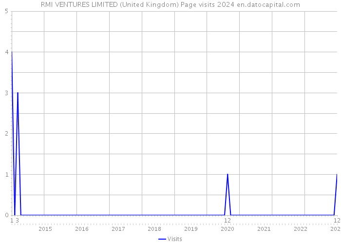 RMI VENTURES LIMITED (United Kingdom) Page visits 2024 