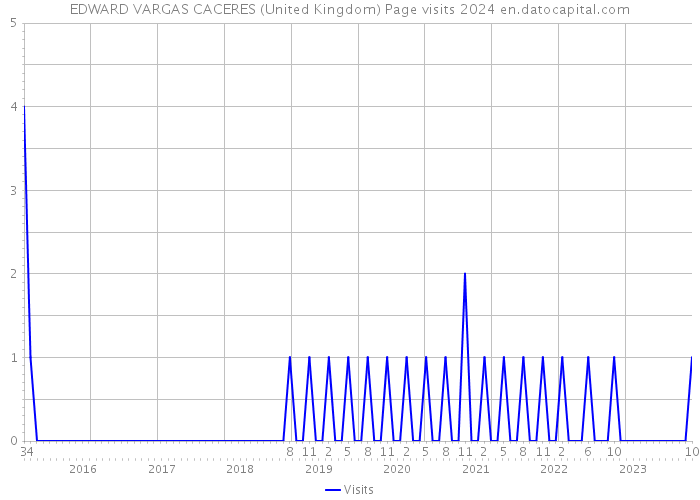 EDWARD VARGAS CACERES (United Kingdom) Page visits 2024 