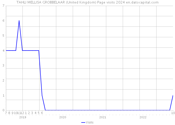 TAHLI MELLISA GROBBELAAR (United Kingdom) Page visits 2024 