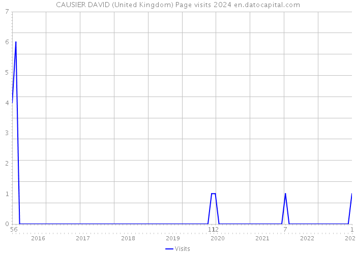 CAUSIER DAVID (United Kingdom) Page visits 2024 