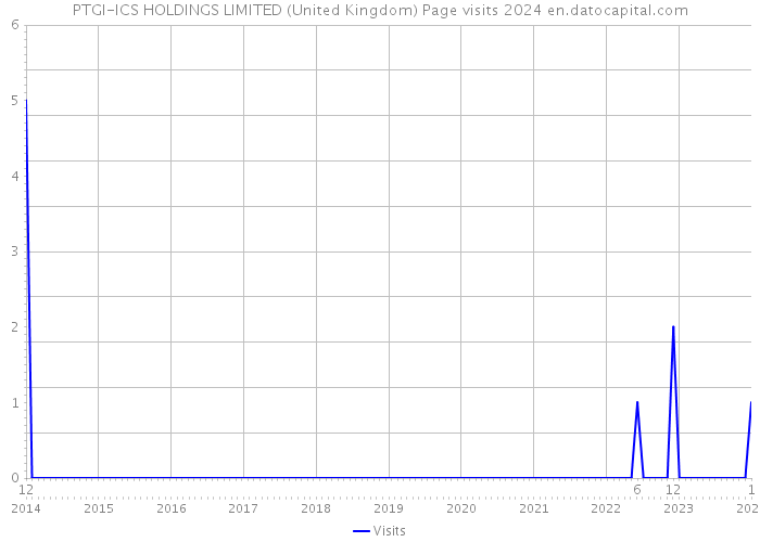 PTGI-ICS HOLDINGS LIMITED (United Kingdom) Page visits 2024 