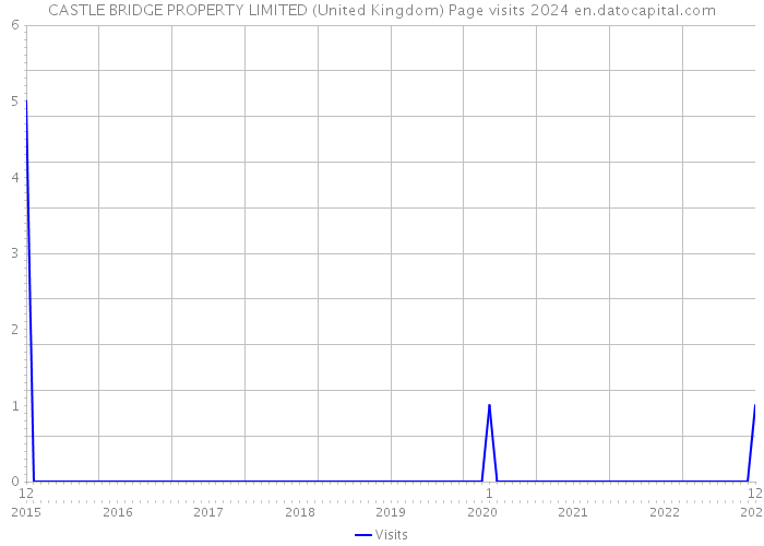 CASTLE BRIDGE PROPERTY LIMITED (United Kingdom) Page visits 2024 