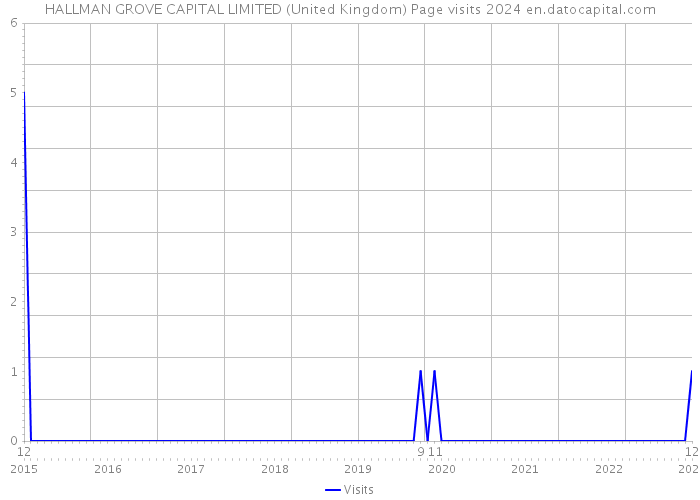 HALLMAN GROVE CAPITAL LIMITED (United Kingdom) Page visits 2024 