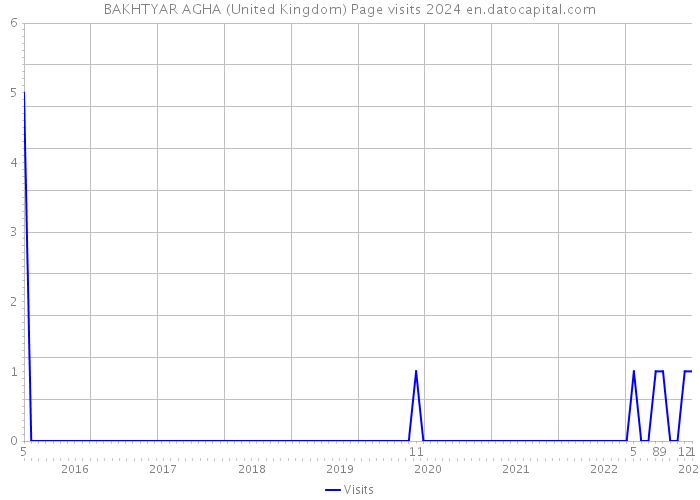 BAKHTYAR AGHA (United Kingdom) Page visits 2024 