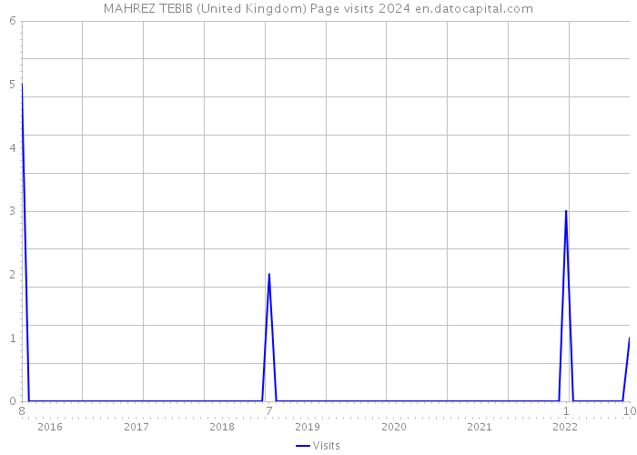MAHREZ TEBIB (United Kingdom) Page visits 2024 