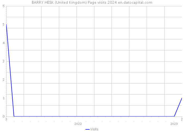 BARRY HESK (United Kingdom) Page visits 2024 