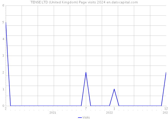 TENSE LTD (United Kingdom) Page visits 2024 