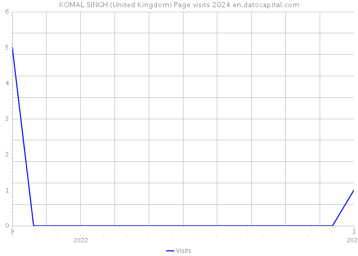 KOMAL SINGH (United Kingdom) Page visits 2024 