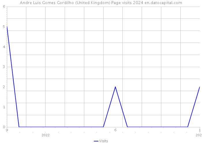 Andre Luis Gomes Gordilho (United Kingdom) Page visits 2024 