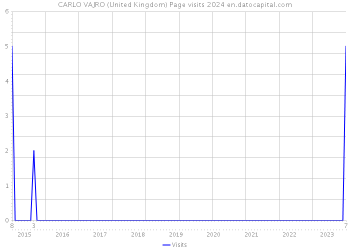 CARLO VAJRO (United Kingdom) Page visits 2024 