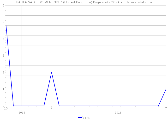 PAULA SALCEDO MENENDEZ (United Kingdom) Page visits 2024 