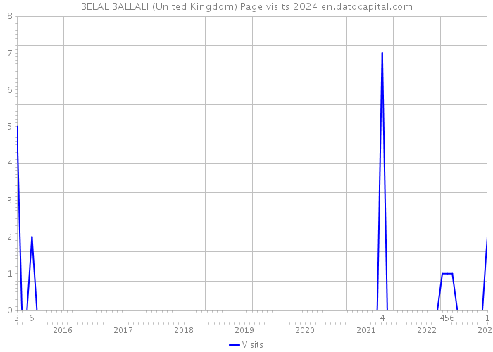 BELAL BALLALI (United Kingdom) Page visits 2024 