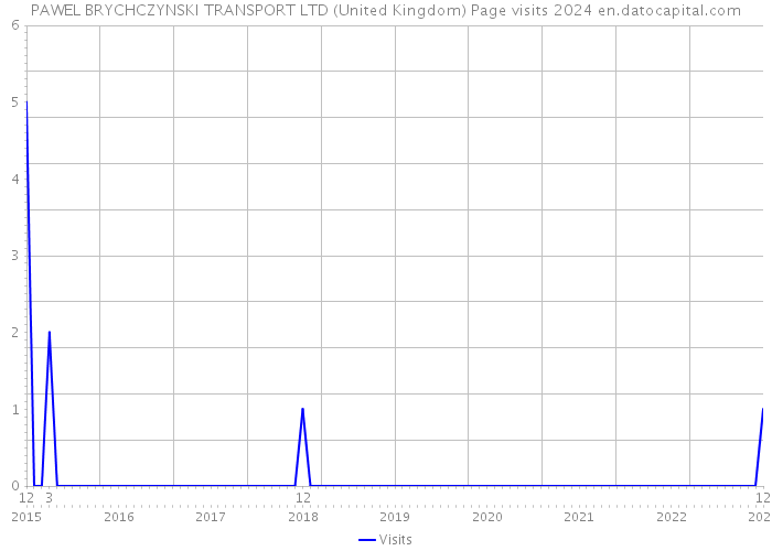 PAWEL BRYCHCZYNSKI TRANSPORT LTD (United Kingdom) Page visits 2024 