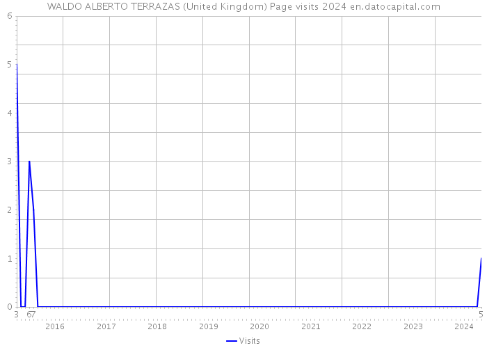 WALDO ALBERTO TERRAZAS (United Kingdom) Page visits 2024 