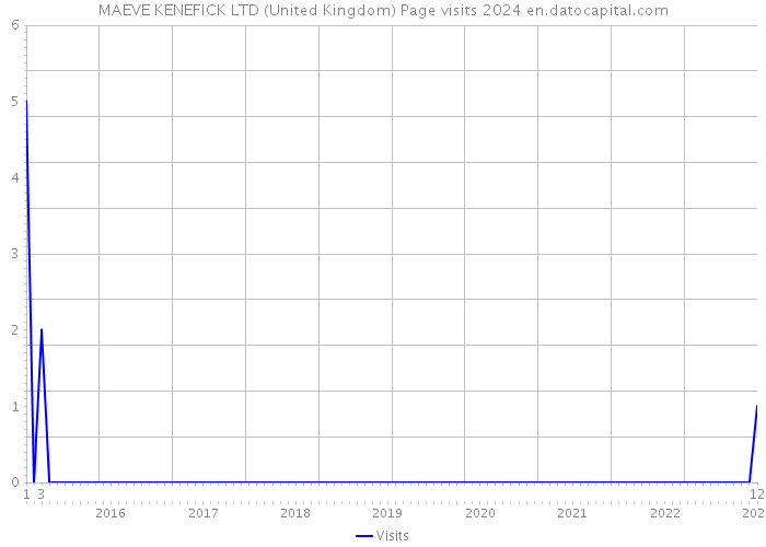 MAEVE KENEFICK LTD (United Kingdom) Page visits 2024 