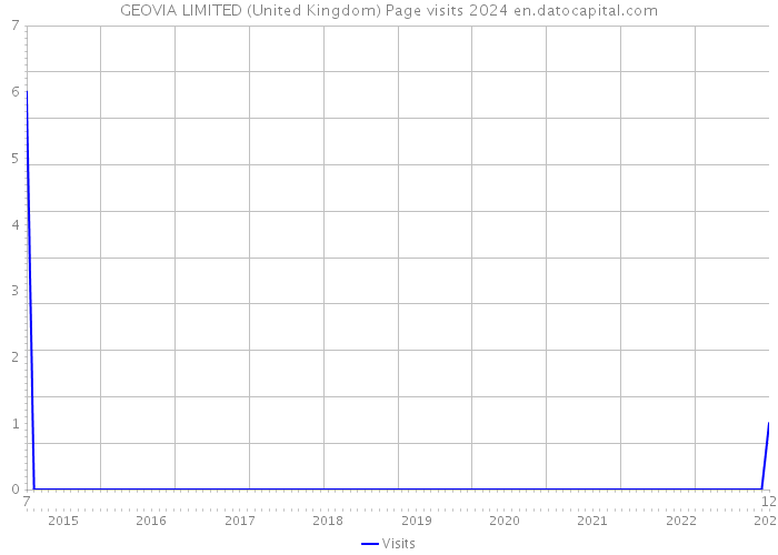 GEOVIA LIMITED (United Kingdom) Page visits 2024 