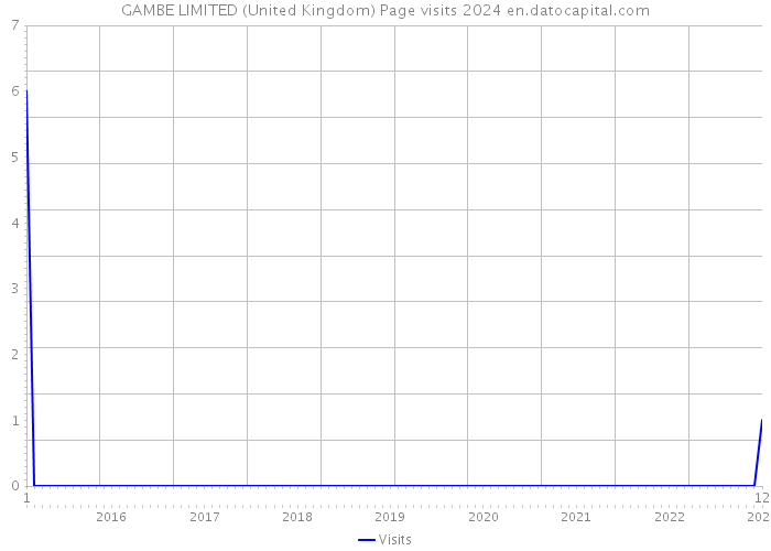 GAMBE LIMITED (United Kingdom) Page visits 2024 