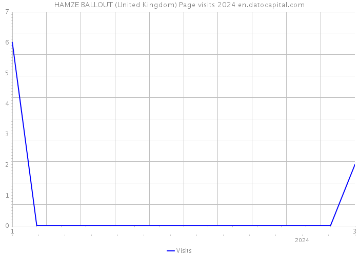 HAMZE BALLOUT (United Kingdom) Page visits 2024 