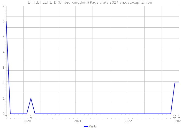 LITTLE FEET LTD (United Kingdom) Page visits 2024 