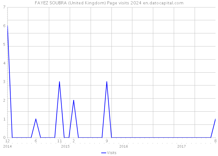 FAYEZ SOUBRA (United Kingdom) Page visits 2024 