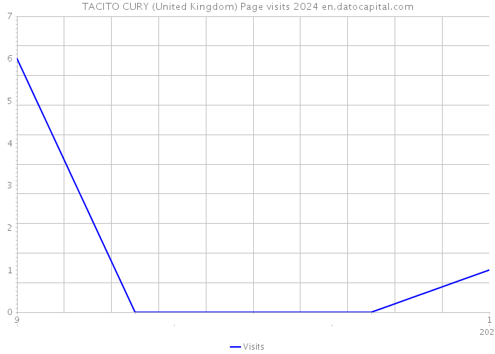 TACITO CURY (United Kingdom) Page visits 2024 