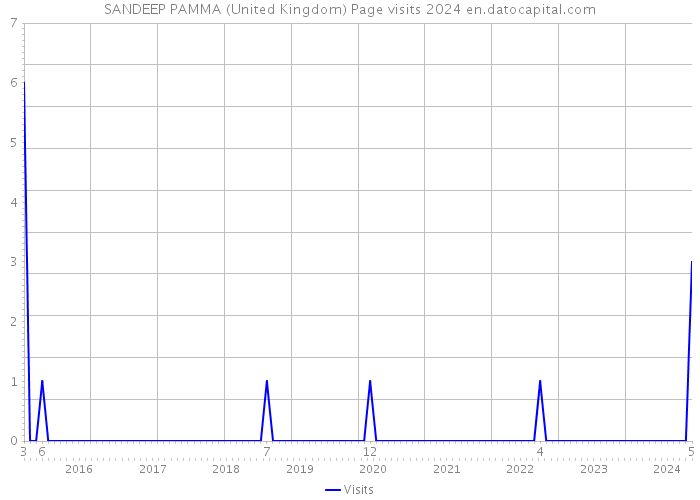 SANDEEP PAMMA (United Kingdom) Page visits 2024 