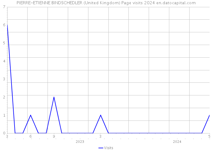 PIERRE-ETIENNE BINDSCHEDLER (United Kingdom) Page visits 2024 