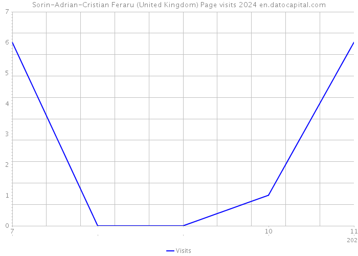 Sorin-Adrian-Cristian Feraru (United Kingdom) Page visits 2024 