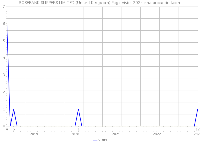 ROSEBANK SLIPPERS LIMITED (United Kingdom) Page visits 2024 