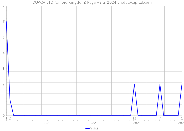 DURGA LTD (United Kingdom) Page visits 2024 