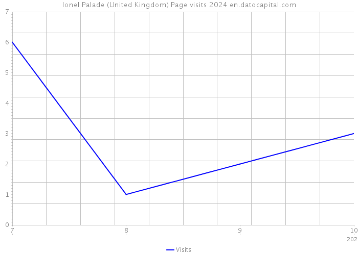 Ionel Palade (United Kingdom) Page visits 2024 